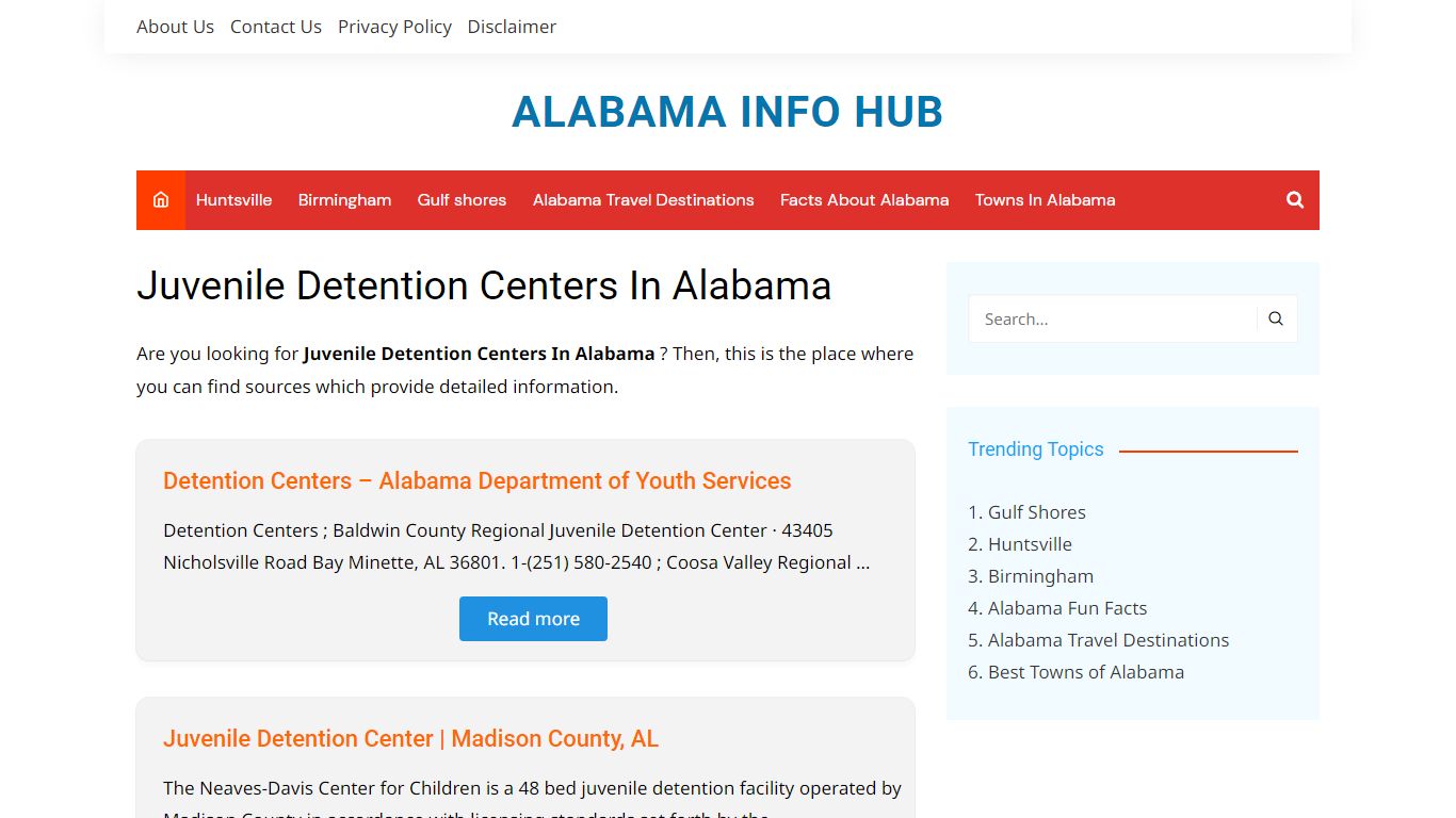 Juvenile Detention Centers In Alabama – Alabama Info Hub